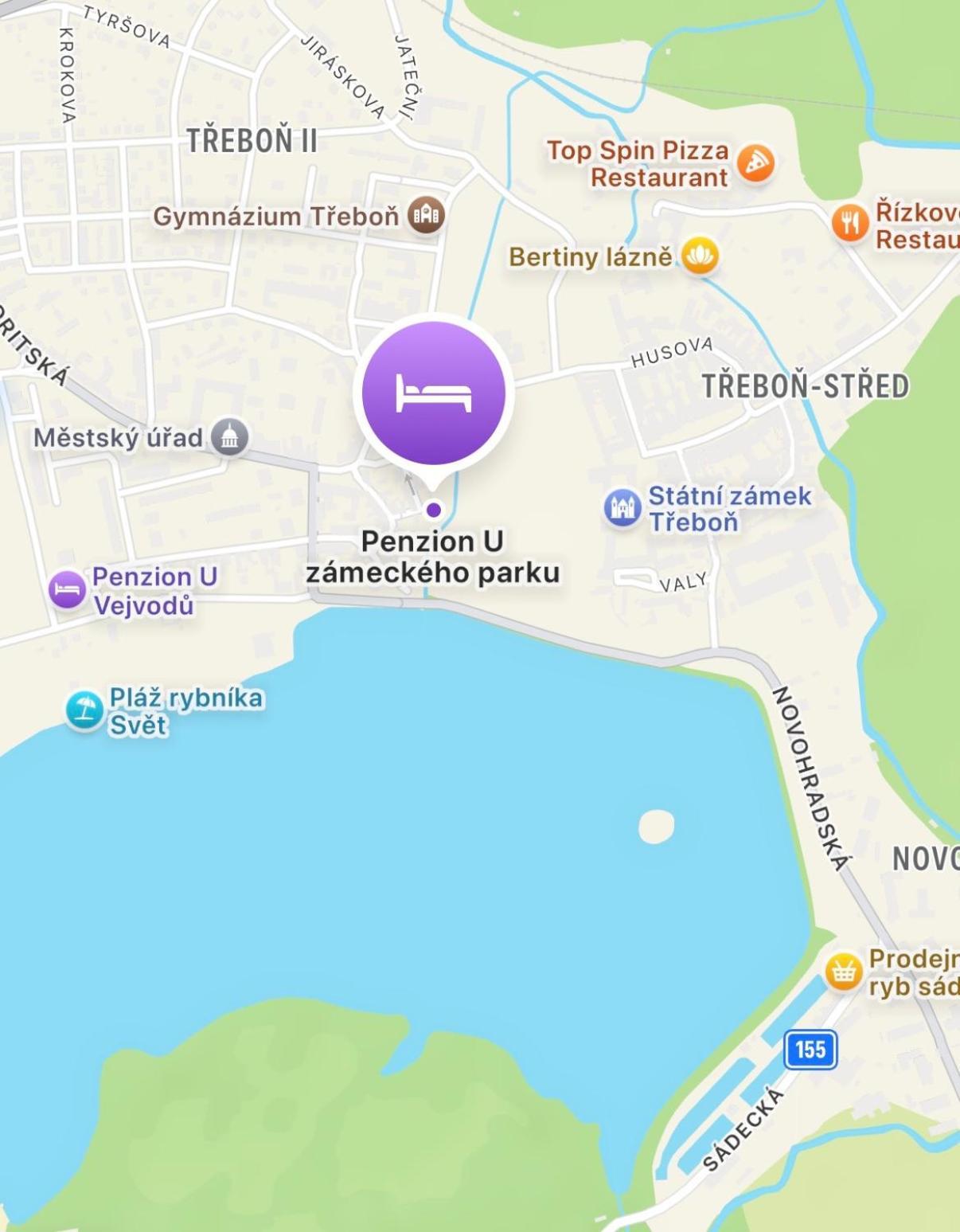 Penzion U Zameckeho Parku Třeboň Eksteriør bilde